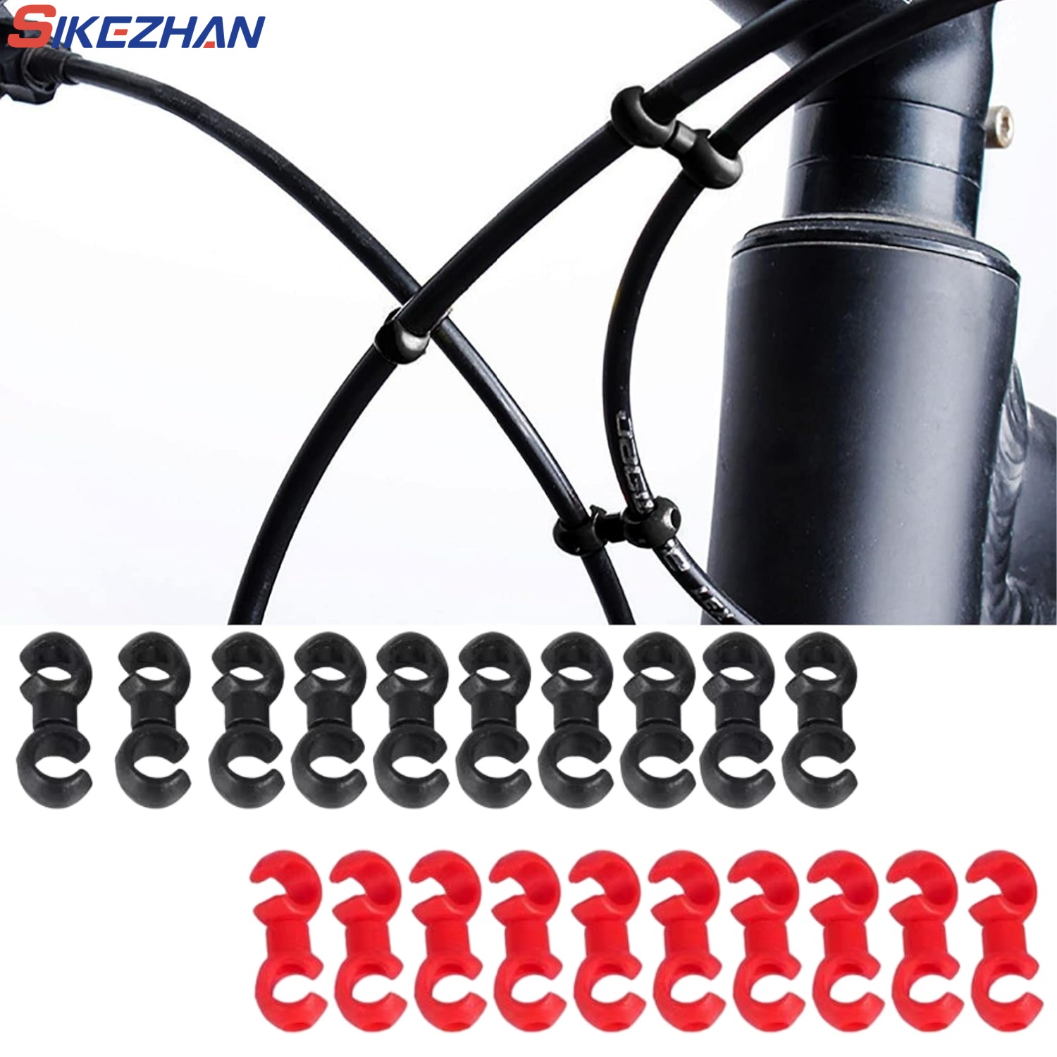 Cycling Gear Outfit - 10pcs/set Bike Cross Line Clips Mountain