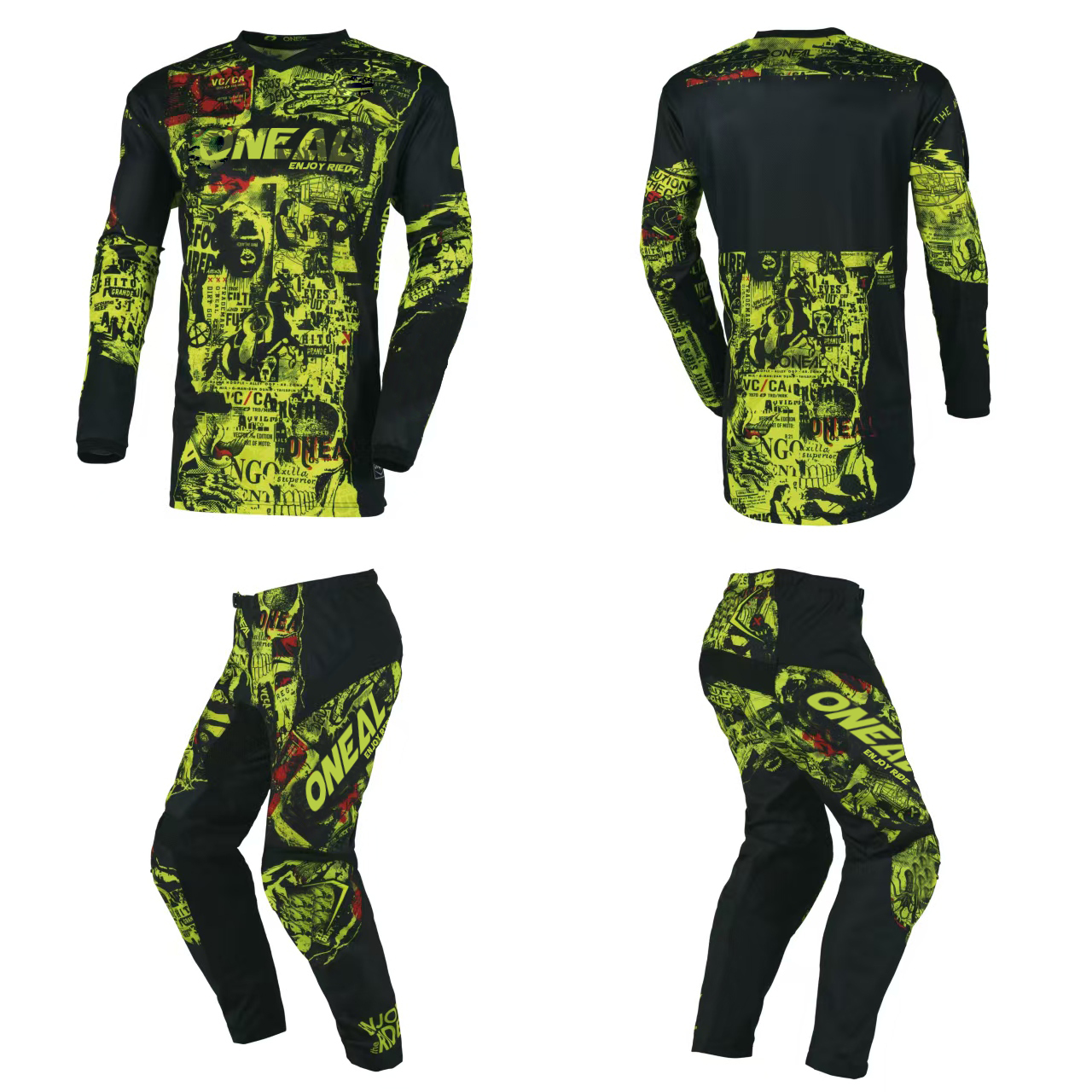 Cycling Gear Pants - ONEAL ENJOYRIDE MX Jersey and Pants