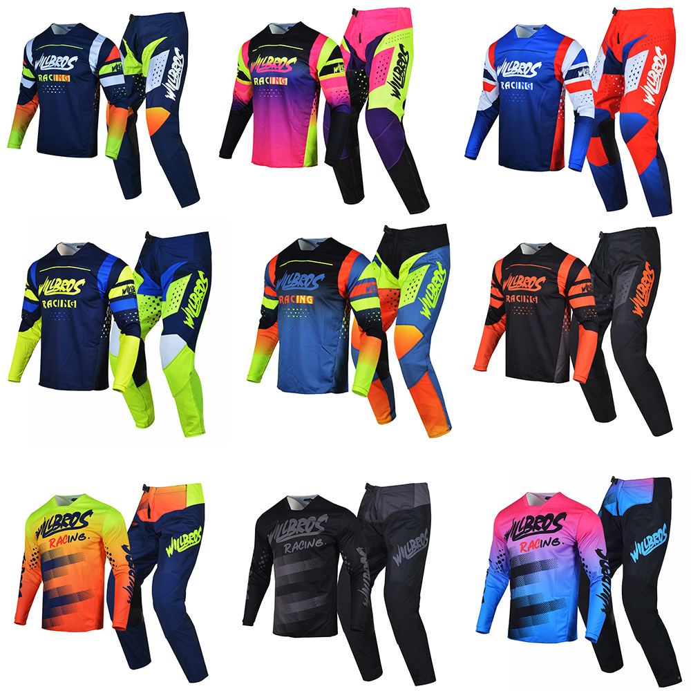 Cycling Gear Pants - Willbros MX Racing Jersey and Pants