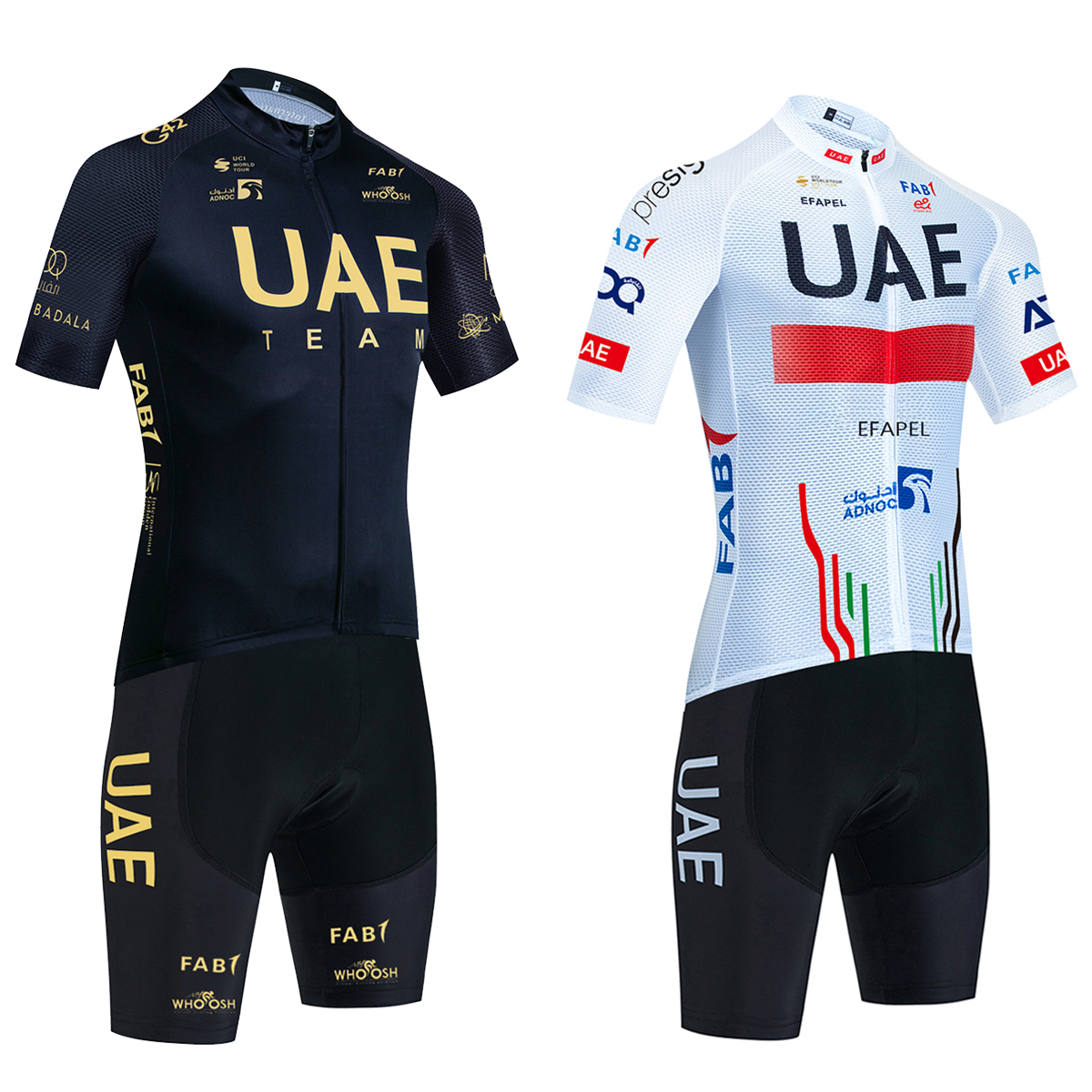 Cycling Gear Outfit - New UAE Cycling Jersey Gold Color