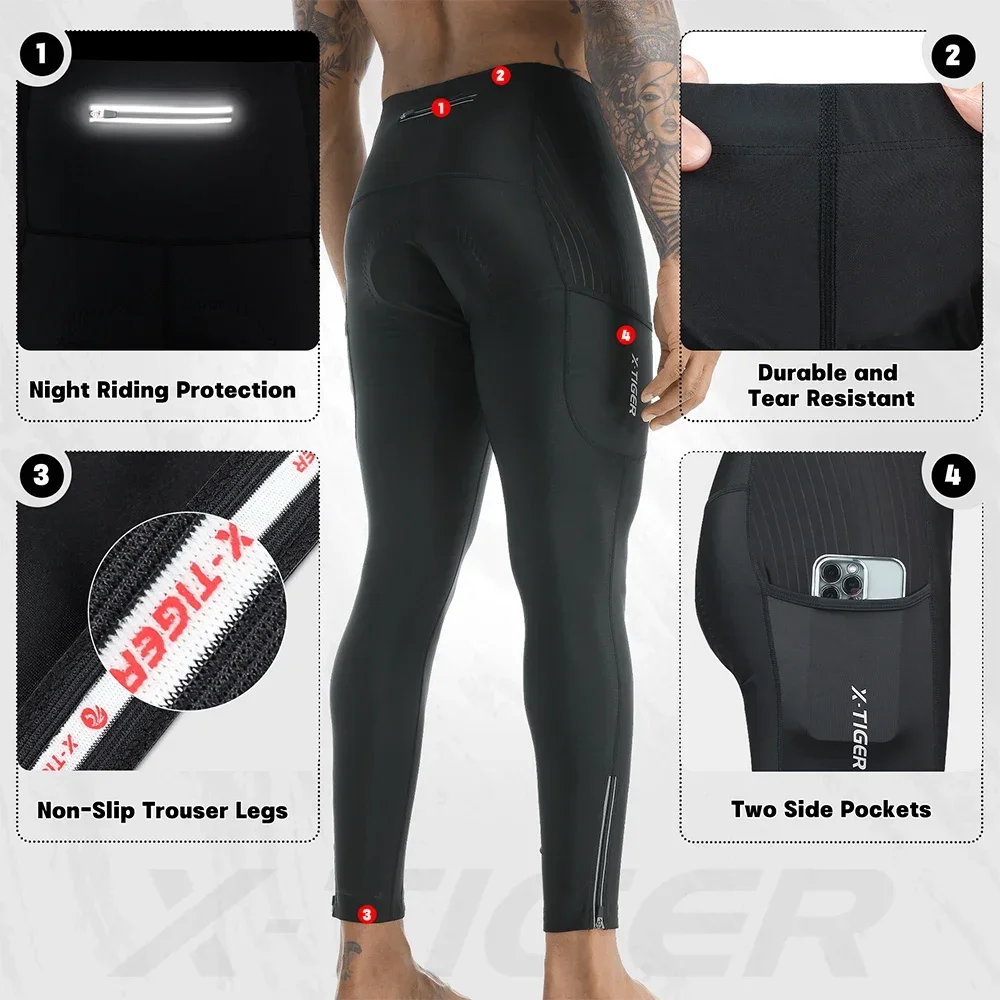 X-TIGER Men Bike Pants 5D Gel  - огляд і ціна Cycling Gear Pants