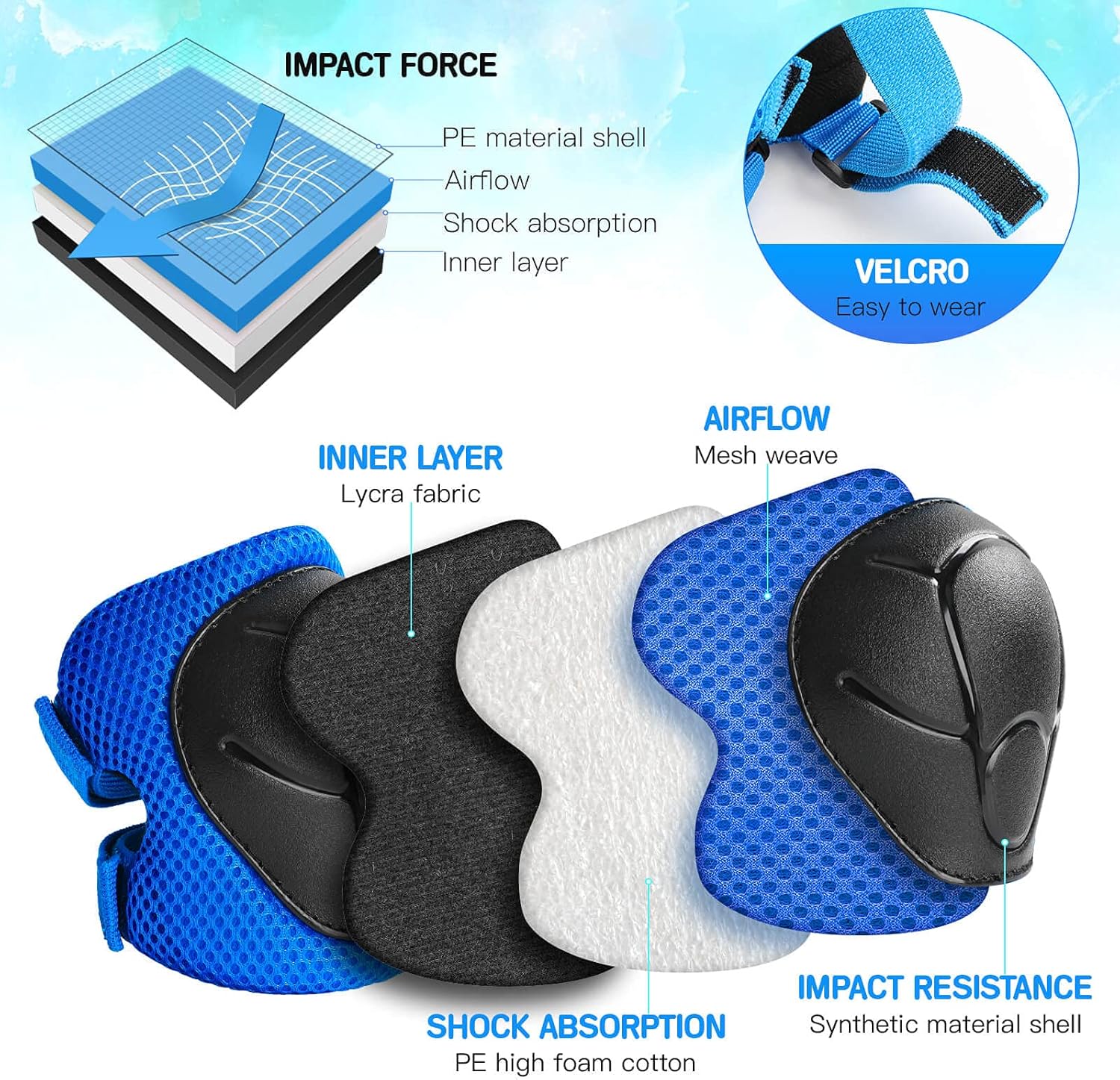 Kids Protective Gear Set Knee  - огляд і ціна Cycling Gear Padding
