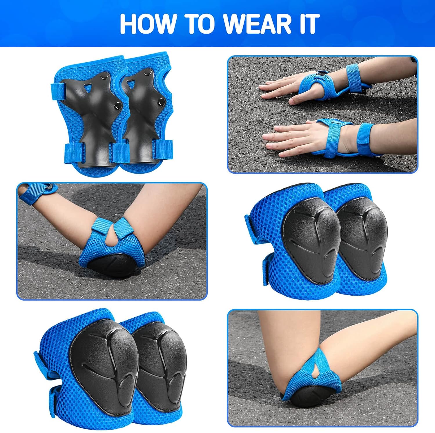 Kids Protective Gear Set Knee  - огляд і ціна Cycling Gear Padding