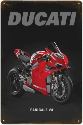 Panigale V4 Bike Metal Tin Sig - огляд і ціна Vintage Cycling Gear
