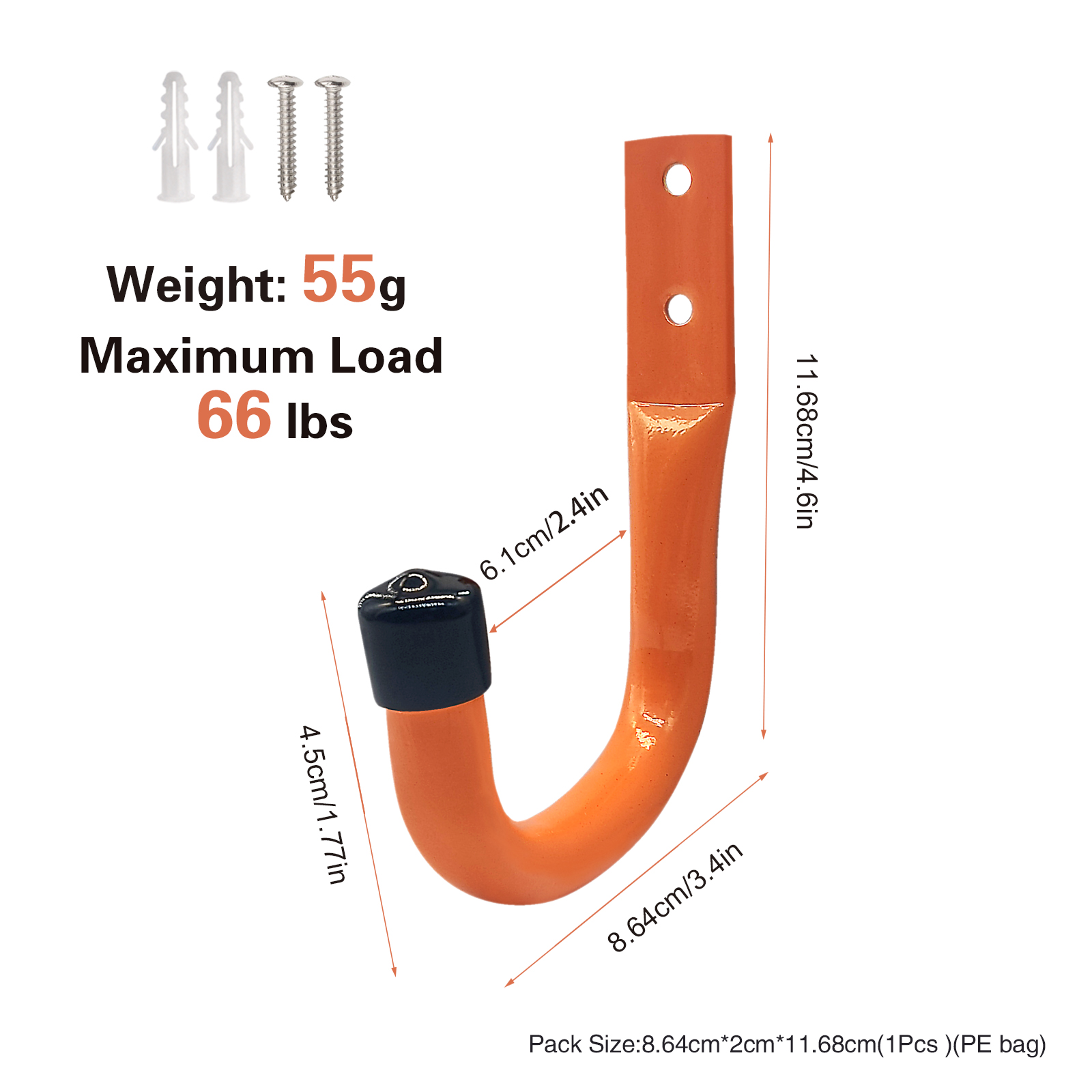 6PCS New Orange Anti-slip Gara - огляд і ціна Cycling Gear Hanger