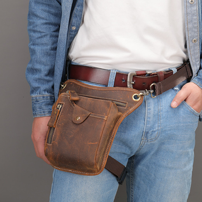 Vintage Pu Leather Waist Pack  - огляд і ціна Vintage Cycling Gear